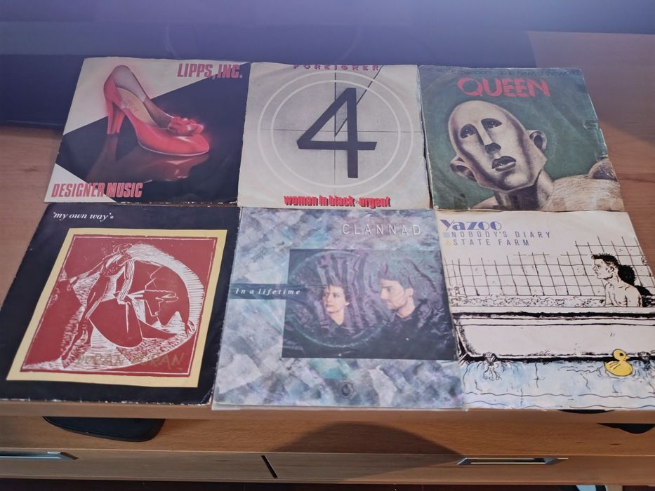 Coleção de singles em vinil