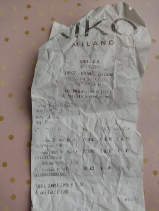 Pędzel Kiko milano do różu nr 10 nowy