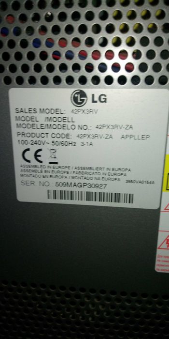 TV LG plasma 43"
