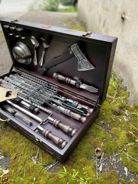 Набір шампурів Зубр 2.0 BS51 Набор для шашлыка на подарок