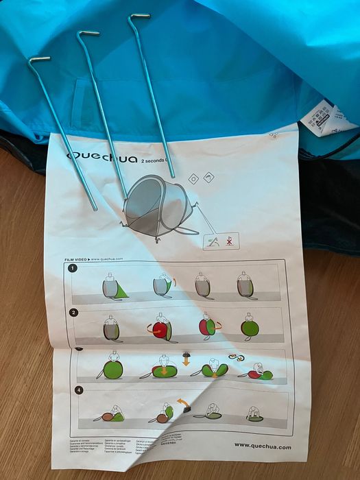 Tenda abrigo de campismo / praia quechua