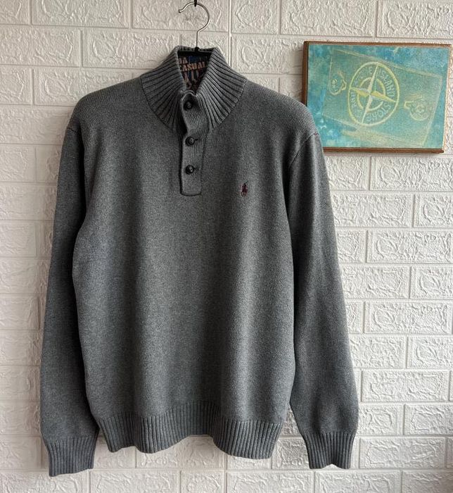 Светр вʼязаний Polo Ralph Lauren 1/4 zip на ґудзиках рХЛ свитшот