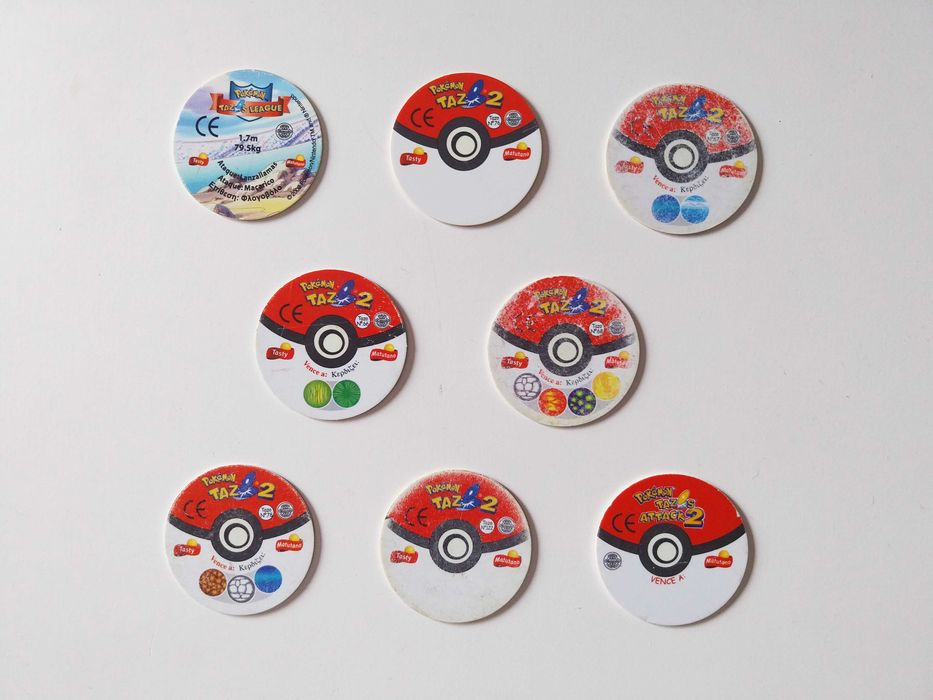 8 tazos POKEMON Tazos League, Tazo 2, Tazos Attack 2 | Matutano lote