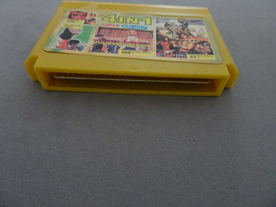 Jogo Famicom 4 in 1 Contra 3 SD Fighter Double Dragon 3 Gonden Axe 4