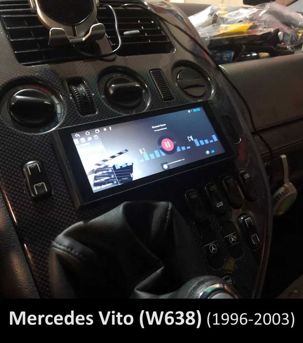 Rádio 1DIN 6.7" • MERCEDES • W202 W124 W210 R170 W140 • Android