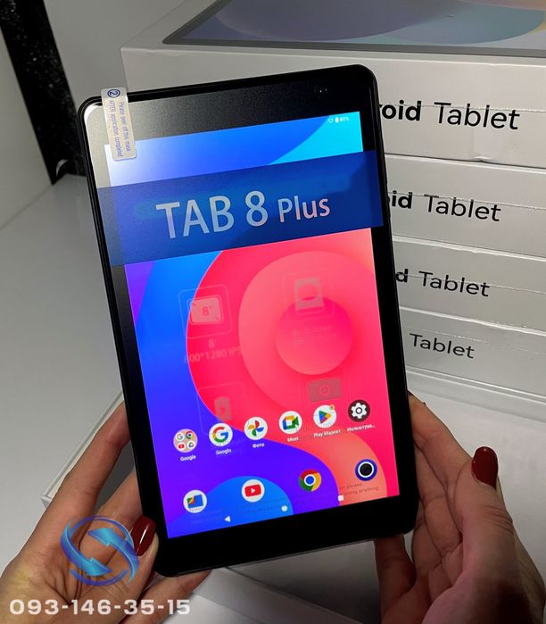 Якісний планшет Pritom Tab 8 Plus 4+12/64Гб новий Android 15 + зарядка