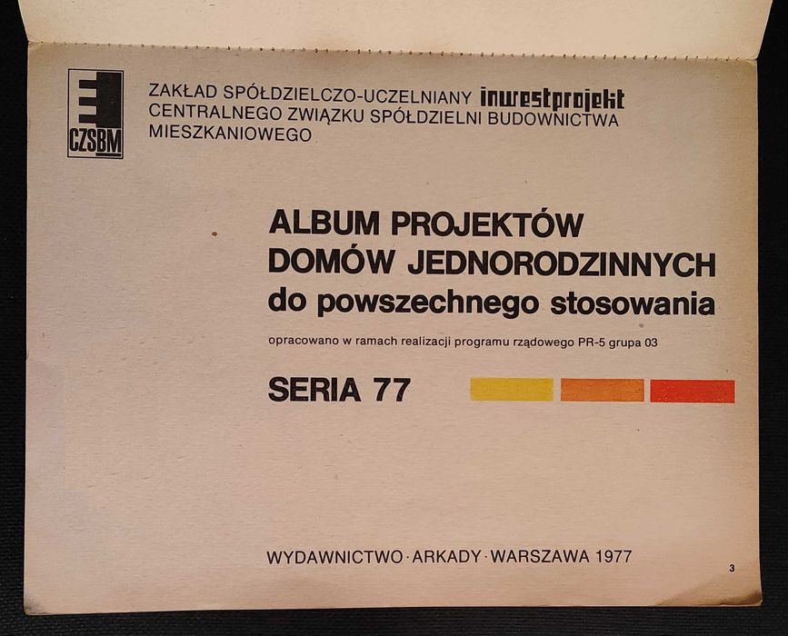 Album Projektów Domów Jednorodzinnych - seria 77