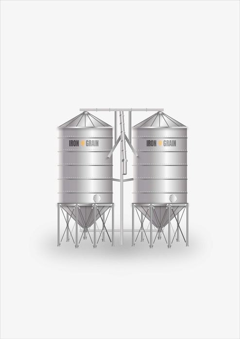 SILOSY zbożowe Lejowe silos 108 ton stal ocynkowana Polski producent