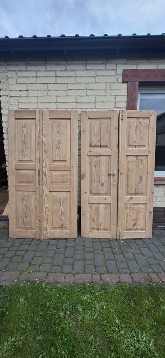 Drzwi drweniane dubeltowe  100 lat