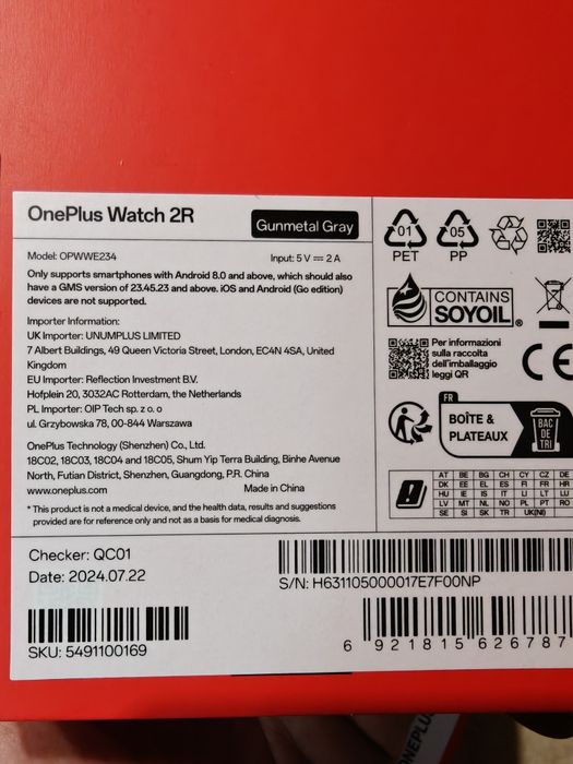 OnePlus watch 2R Wear OS
