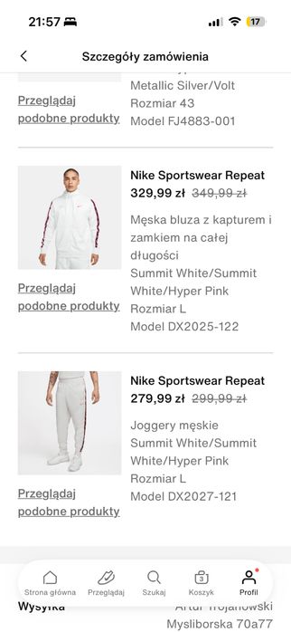 Sprzedam dres nike