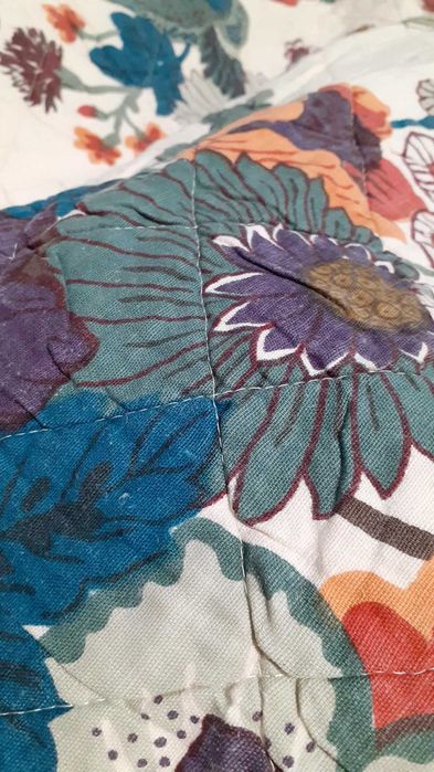 Edredon grande casal florido zara home manta colcha