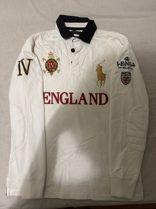 Лонгслів / Регбійка Polo Ralph Lauren Big Pony Snow Polo England (M)