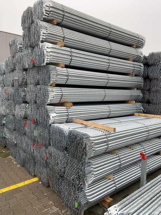 Lekkie aluminiowe rusztowanie Baumann 6,3X12,28=77m2 podesty 3,07m
