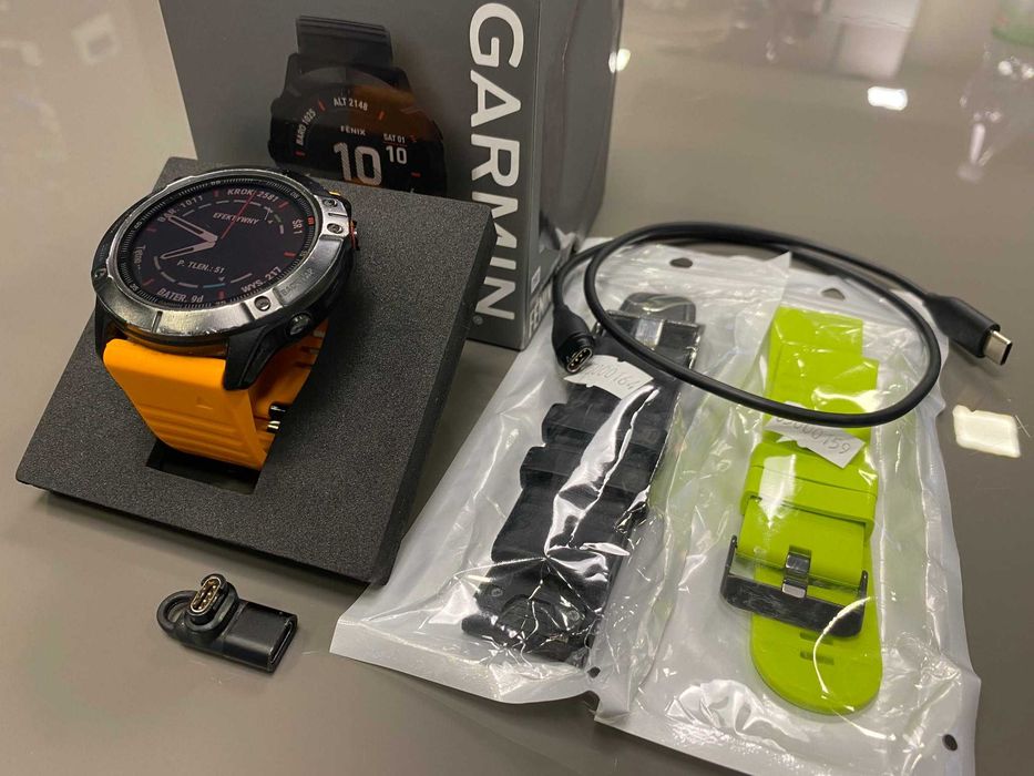 Smartwatch Garmin Fenix 6X Pro czarny z GPS i wodoszczelnością
