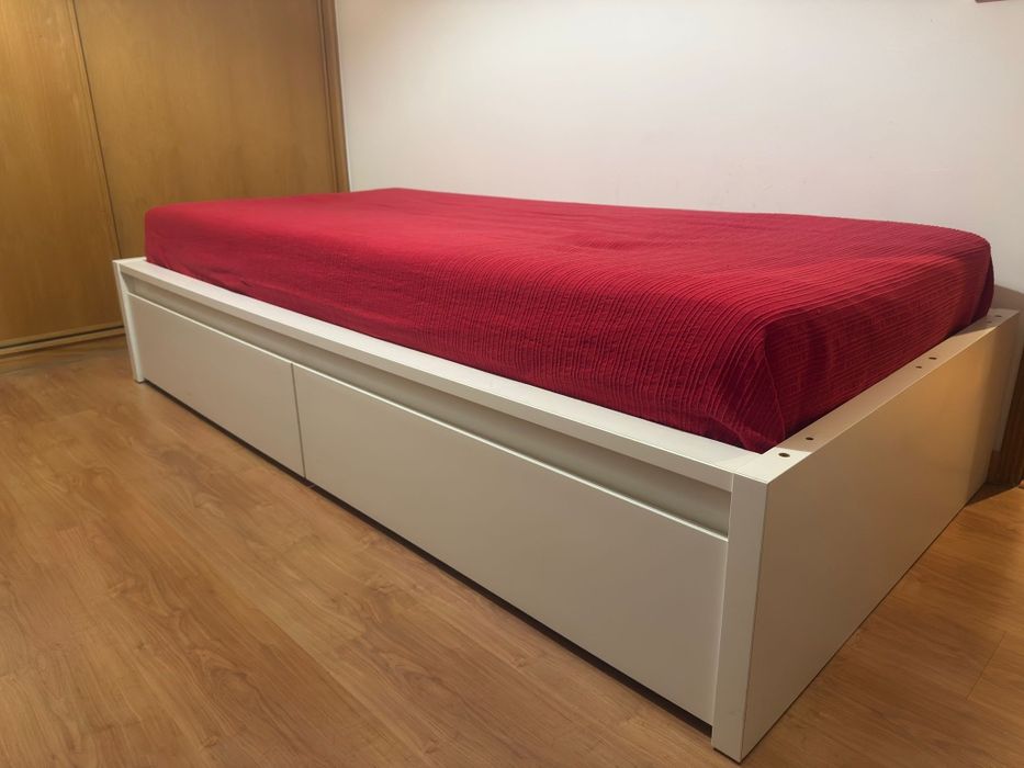 Cama individual MALM 90x200
