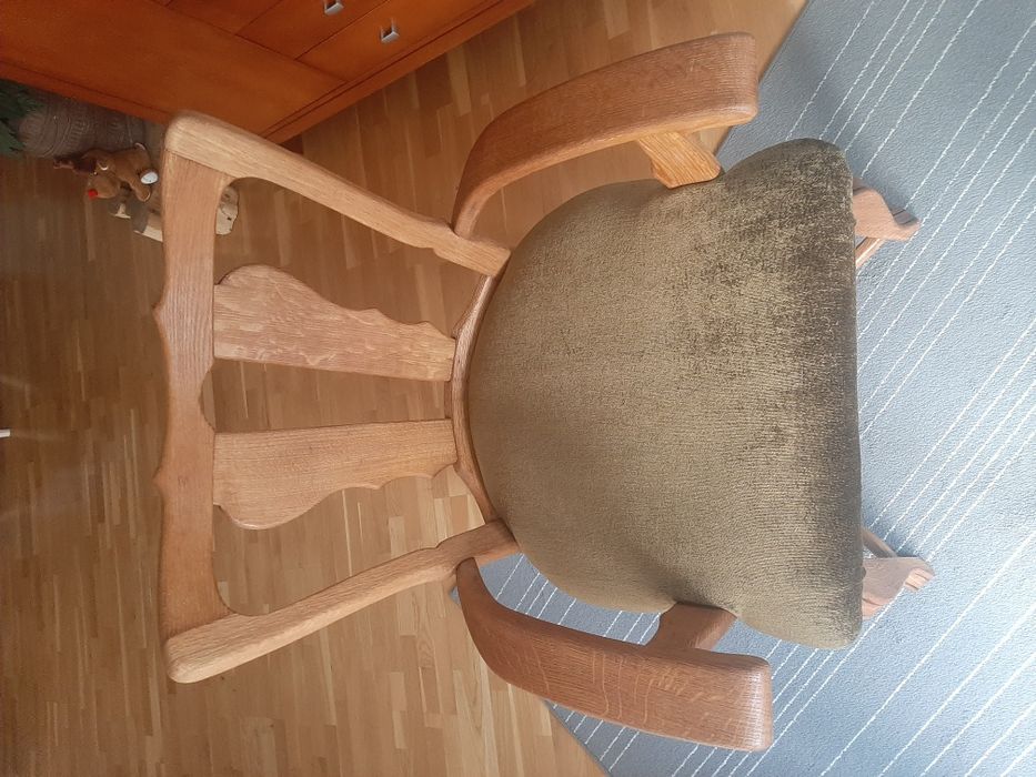 Krzesło plus fotel, dębowe