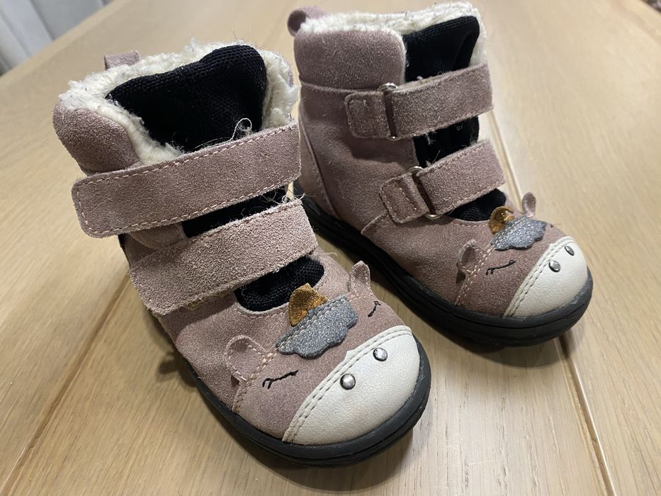 NOWE MIDO NOSTER 23 róż kozaki zima dziewczęce