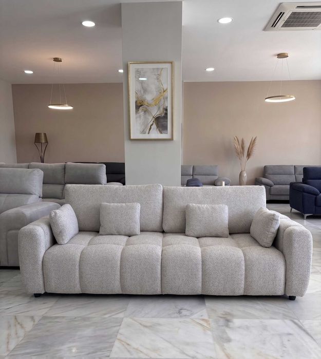 Sofá Cama Design Moderno Bouclé NOVO + Envio Grátis