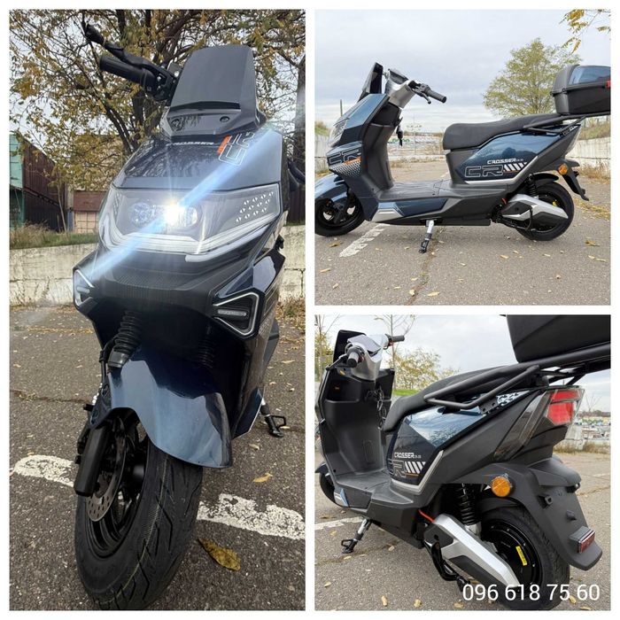Crosser V1-Pro 2500W 76.8V 30AH синій Електро скутер LifePo4 Склад-цех