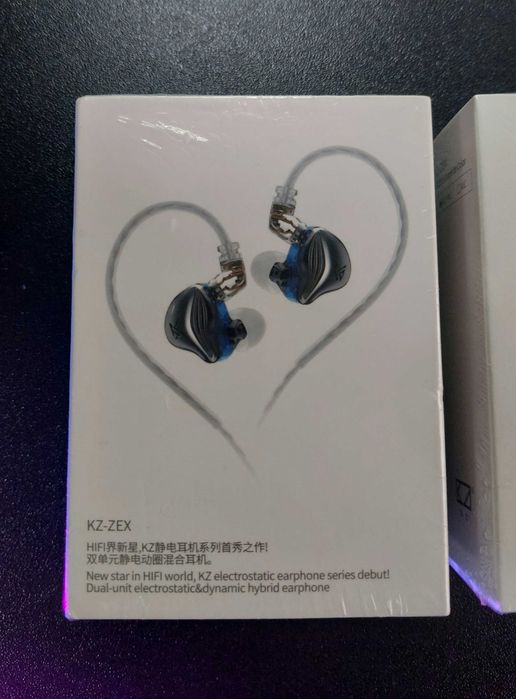 KZ - ZEX Azul In Ears NOVO Fones de ouvido / Auriculares