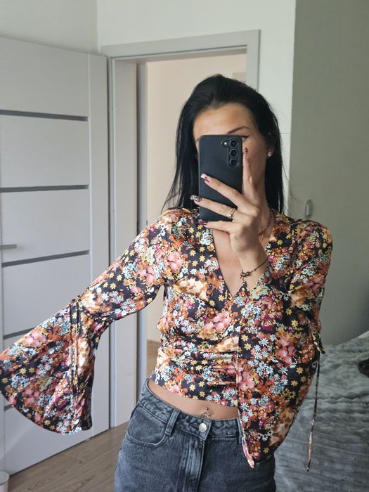 Bluzka wiązana jesienna odd molly wiskoza