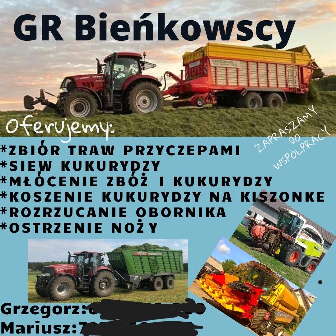 Zbiór zielonek traw przyczepami samozbierającymi usługi rolnicze Przasnysz  • OLX.pl