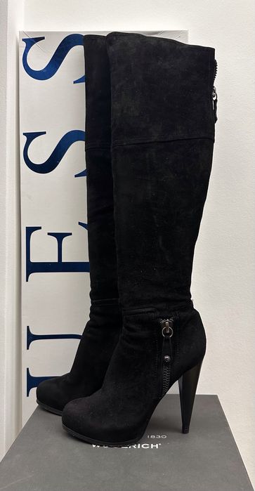 Сапоги замшеві ботфорти Guess, розмір 37