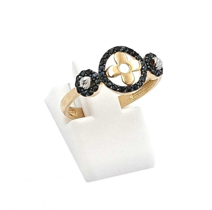 WYPRZEDAŻ !-30% Pierścionek r.17,5 Złoty pr.333 wzór Wanklif z onZ-369