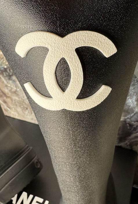 В наявності!!Супер ціна!!Гумові чоботи Chanel,Шанель сапоги!