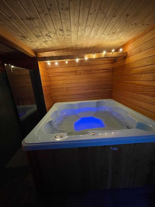 Jacuzzi z piecem na drewno dla 6ciu osob balia basen bania sauna masaż