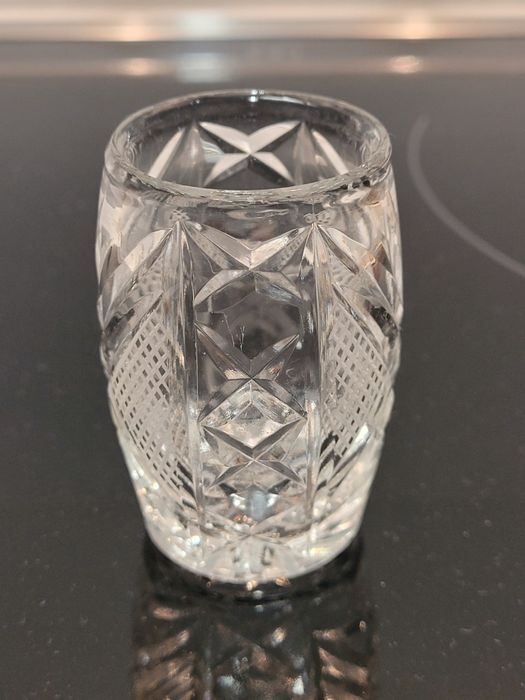 Kryształowe 4 szt kieliszki wódki Huta Hortensja