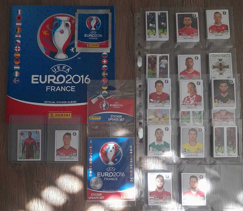 Coleção de cromos por colar do Euro 2016