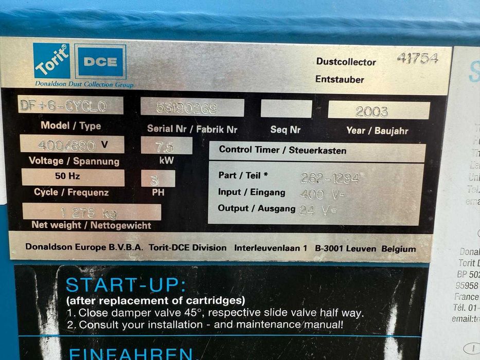 Odciąg pyłu, wyciąg dymu spawalniczego Donaldson Torit