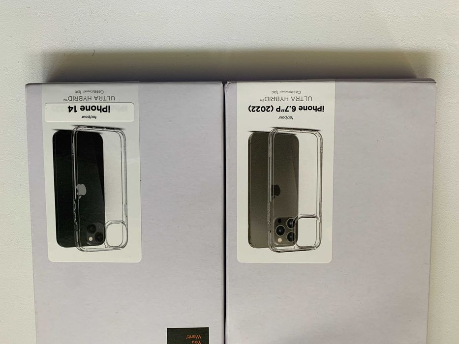 Чехол прозрачный Spigen Ultra Hybrid iPhone 14 Pro Max/ 14 (США)