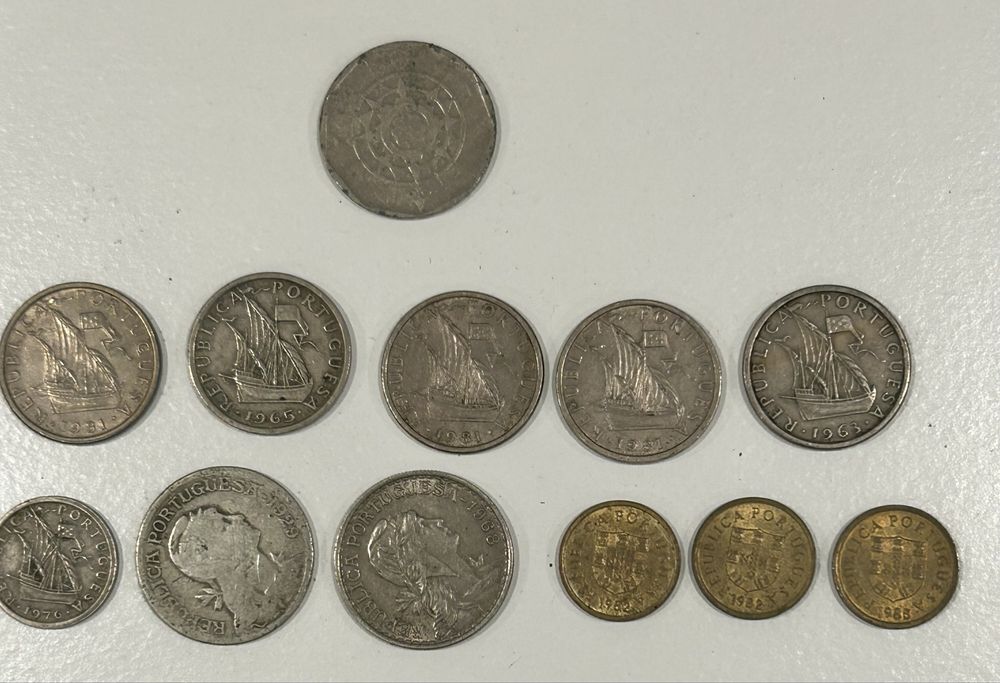 Moedas antigas variadas (escudos 1929 a 1985) / coleção