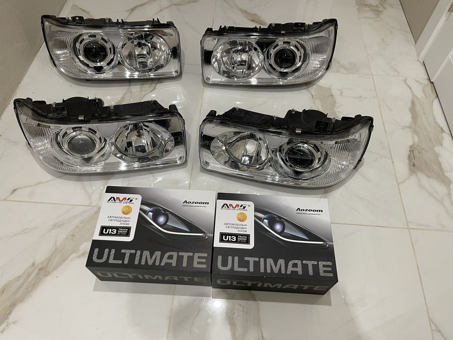 Фари даф 95/105 з bi-led лінзами AMS А3max truck ціна за пару