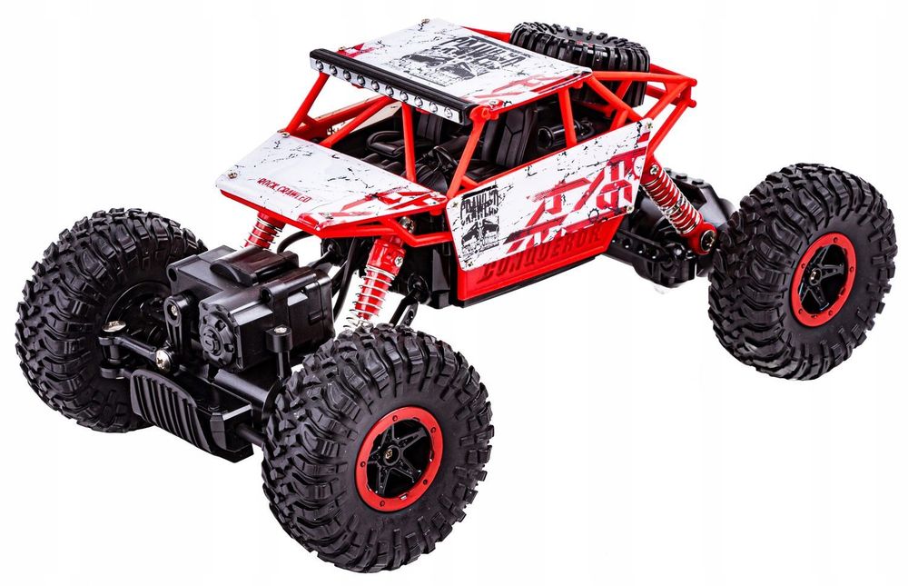 SAMOCHÓD terenowy RC 2.4GHz 1:18 czerwony zdalnie sterowany