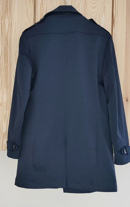 Granatowy płaszcz Giacomo Conti r. S
