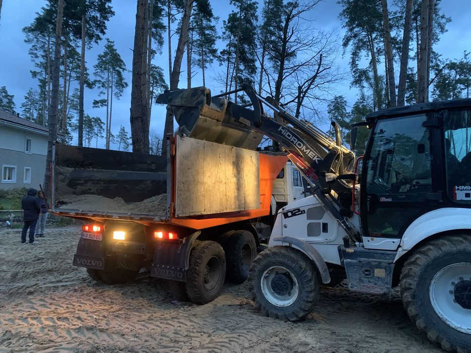 Доставимо пісок чернозем щебінь Щебень Вивіз сміття Оренда Камаз JCB