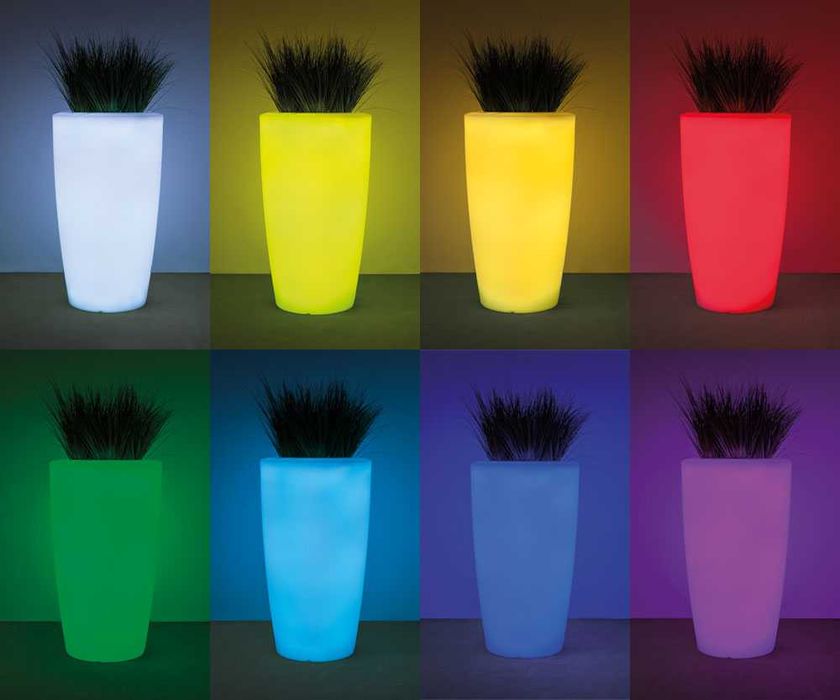 Mobiliario led bares mesas e vasos