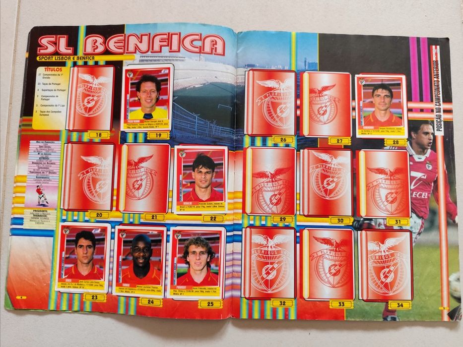 Caderneta de Cromos - Futebol 98/99 (163 Cromos)