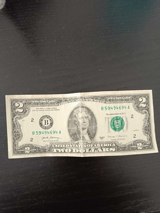 Nota de 2 dólares americano