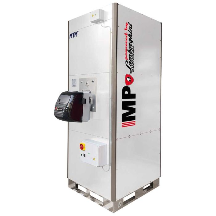 Nagrzewnica gazowa MP 100R (85-127 kW) z palnikiem na olej Lamborghini JOB 17-E