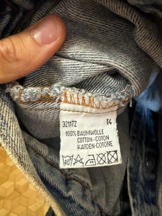 kurtka Vintage Wrangler Denim Faded Washed Jeans Jacket XL