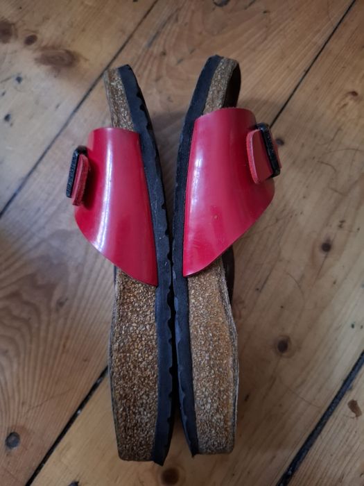 Birkenstock klapki czerwone 35