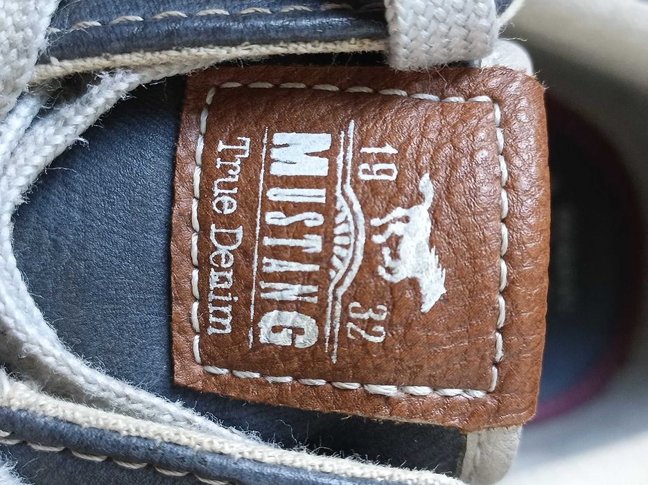 Кеды кожаные Mustang 1932 (Original True Denim)