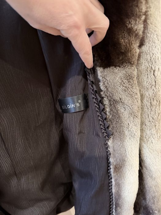 Шуба норкова з капюшоном