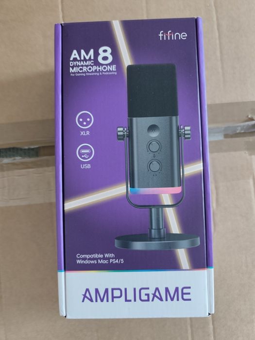 Fifine Ampligame AM8, dynamiczny mikrofon studyjny