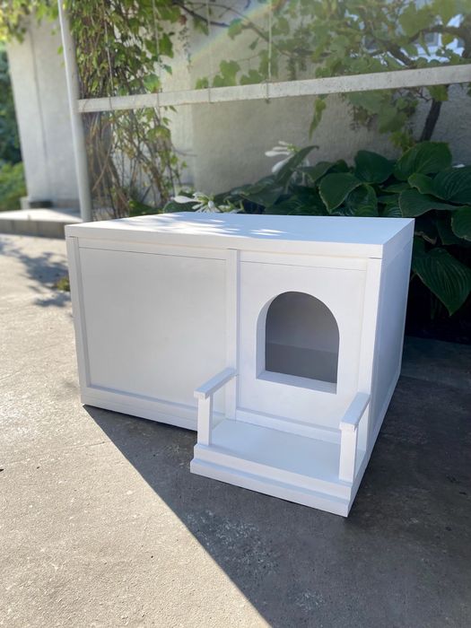 Вуличний будинок для тварин. Тепла будка для кота. Будка для собаки.